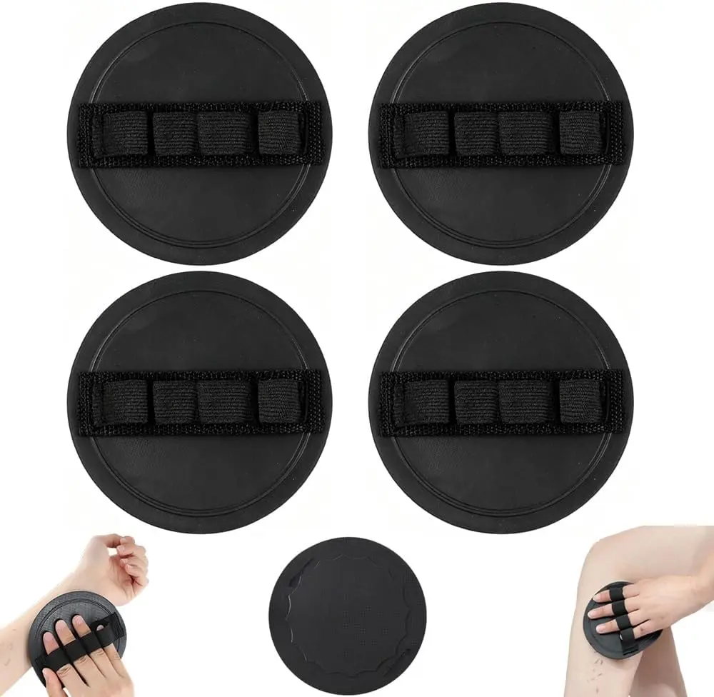 Soft Rubber Shower Scrubber, 2026 New Exfoliating Body Scrubber Set, Exfoliating Scrub Bath Pads for Body, Gentle Deep Cleansing Bath and Shower Tool for All Skin Types (Style B)