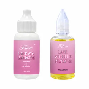 Falote Lace Wig Glue & Remover Kit - Waterproof Front Wig Bond Melt Spray and Adhesive Bundle, Extremely Strong Hold, Swimming Allowed, for Human Hair Extensions
