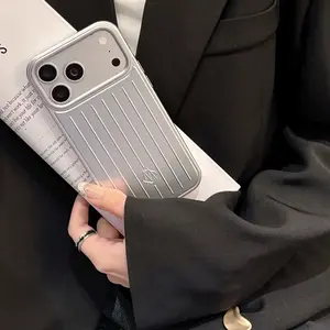 New Simple Pure Color Aluminum Phone Case, Metal Hard Shell Anti-Drop, Waterproof and Dirt-Resistant, iPhone 17 16 15 14 13 12 11 Pro Max