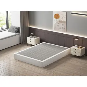 Box Spring 9 Inch High Profile Black Heavy Duty Metal Mattress Foundation with Fabric Cover,Easy Assembly,Non-Slip & Noise-Free