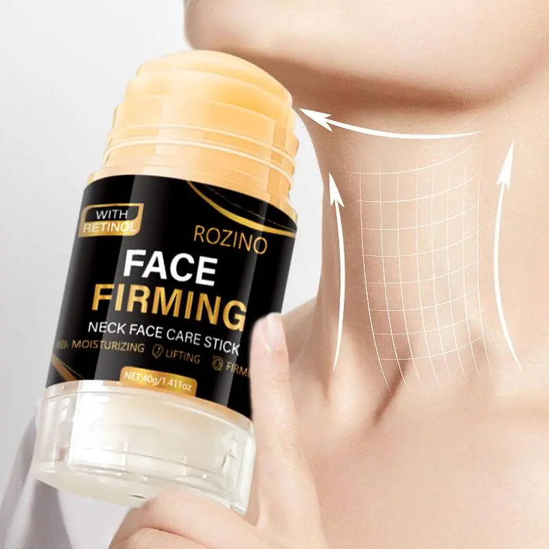 Retinol Firming Facial Moisturizer Care Stick, 40 g / 1.41 oz, Lifts & Reduces Wrinkles on the Face & Neck, Moisturizes & Nourishes, Reduces Fine Lines, Portable Design with Anti-Aging Ingredients