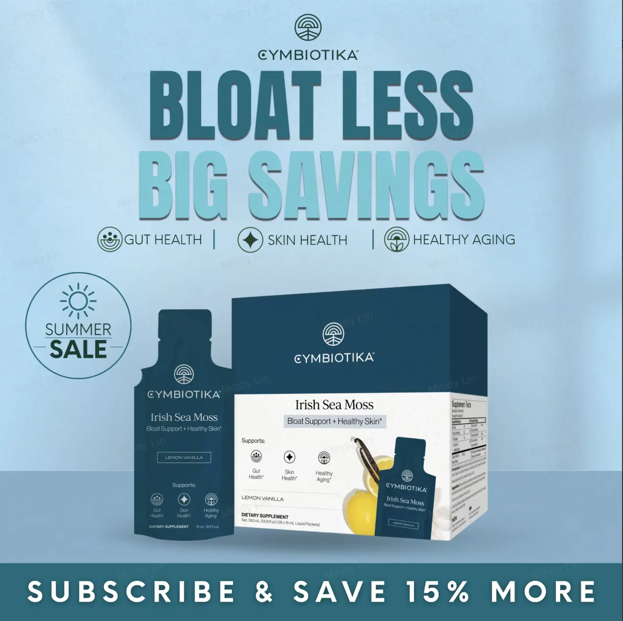 Irish Sea Moss Liquid | 26 Packets | Gut Health & Digestion | Bloat & Skin Support | On-the-go Packets