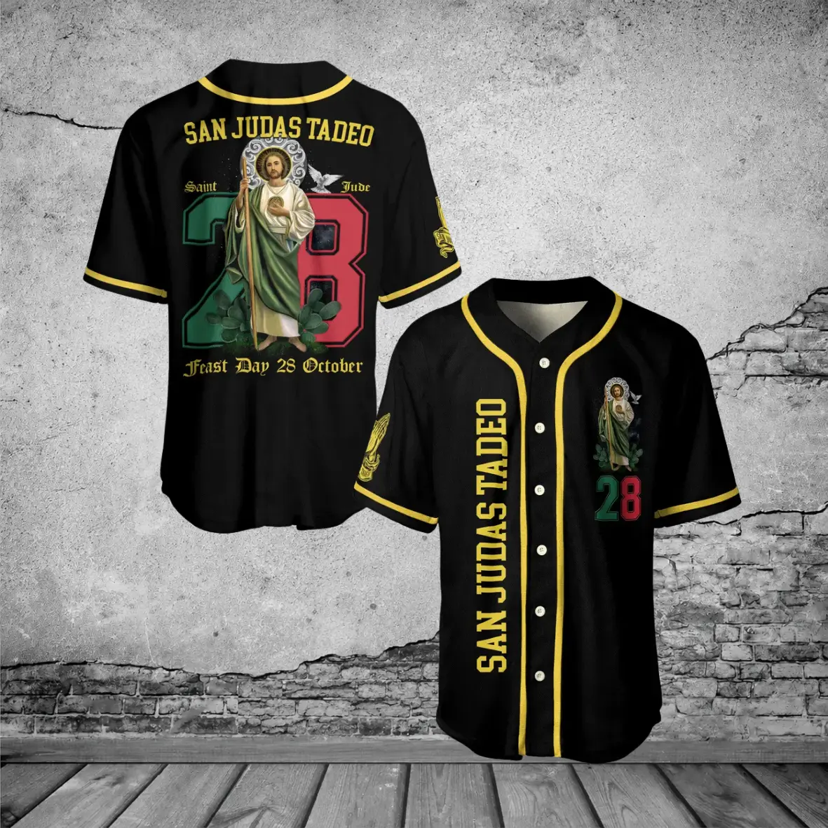 Celebrate St. Jude's Feast Day Oct 28, San Judas Tadeo Baseball Jersey, San Juditas Hope, Sanjuditas Baseball Jersey, Gift Sanjudas Tateo Mexcico Jersey for Men and Women, Religious Sports Jersey, Church Gift for Men Women, Devotional Wear