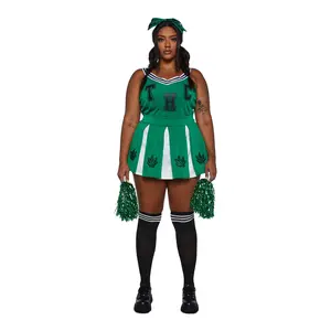 Plus High Spirited Cheerleader Costume Set