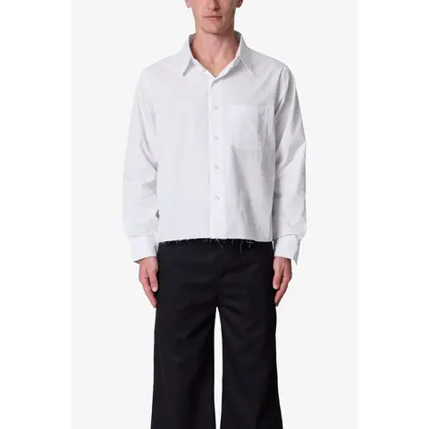 mnml L/S Poplin Shirt - White