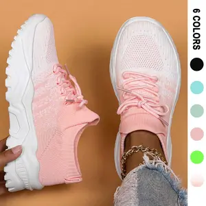 Simple Solid Color Soft Comfortable Slip On Sneakers, Mesh Breathable Non Slip Walking Shoes, Lightweight Wear Resistance Elastic Casual Versatile Running Athletic Sock Shoes