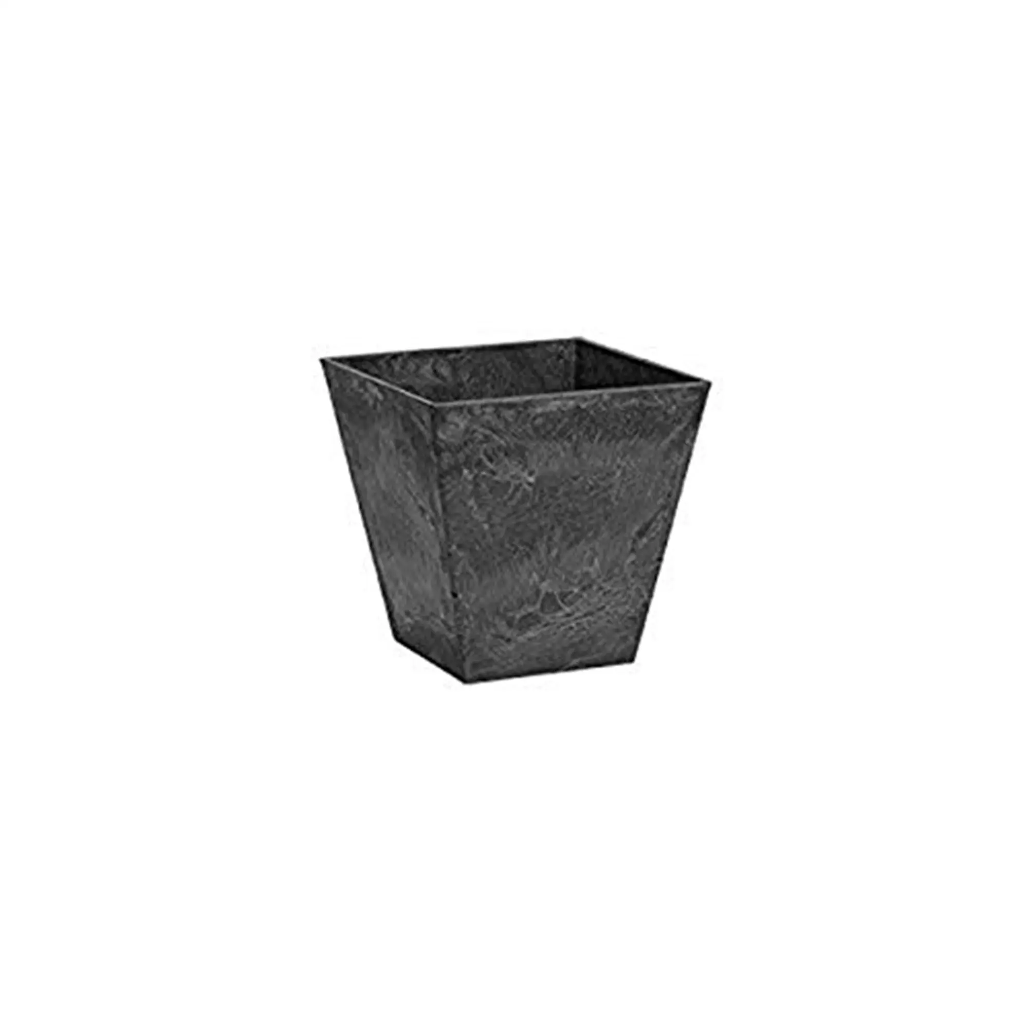 Novelty Manufacturing 7799646 8 in. Black Ella Square Planter