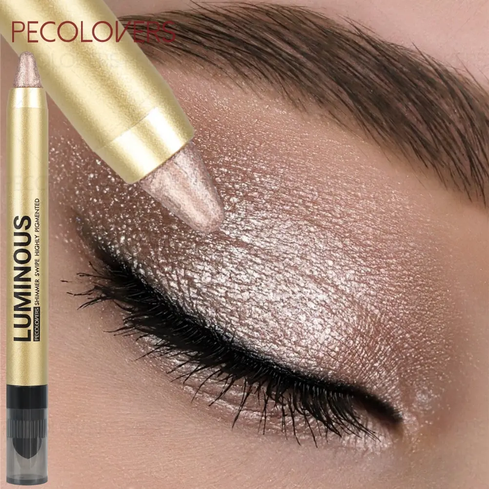 1PC Highlighter Glitter Shimmer Eyeshadow Pencil, Long-lasting and Smudge-proof, Waterproof, Creates Beautiful Eye Makeup, Perfect as a Gift for Women, Eyeshadow Stick, Eye Shadow Sticks