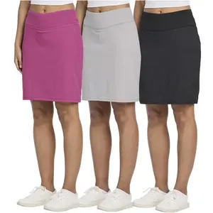 Real 3 Pack: Women's 20" Golf Skirts Knee Length Skorts Athletic Long Active Casual Pockets Activewear Skirtswomen