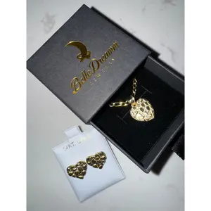 Gold Nugget Heart Set