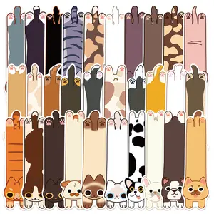 30 Cute Cartoon Cat and Dog Bookmarks (Non-Repeating Series) - Simple, Artistic, Creative Paper Bookmarks, Small Cards, Book Decoration Cards, Reading Annotation Cards, Book Accessories