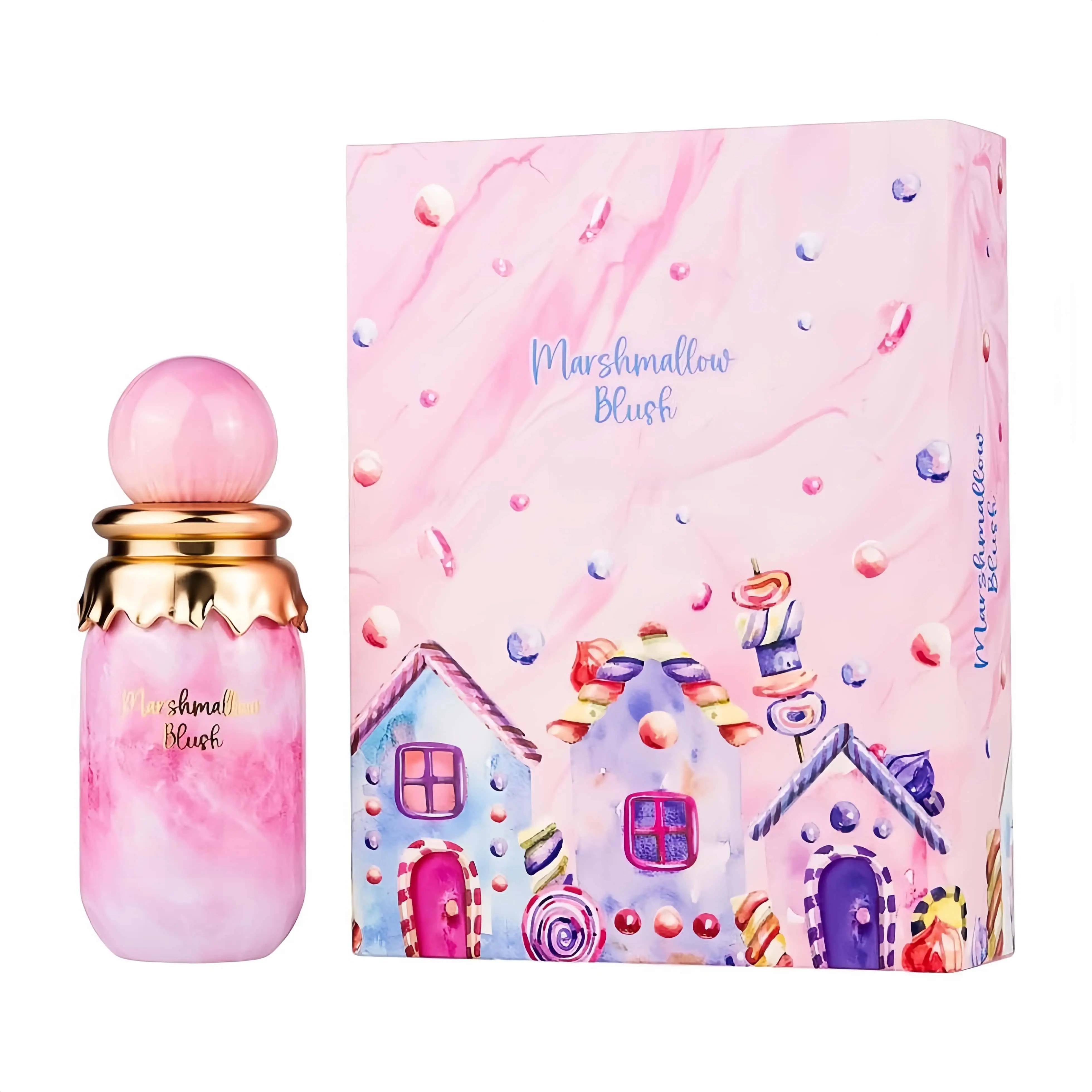 Marshmallow Blush Eau de Parfum 100ml (3.4 fIoz),Perfume for Women withCotton Candy & Vanilla Scents,,Floral Gourmand Long-Lasting Perfume,Perfume for Everyday Use ,perfume luxurious gift