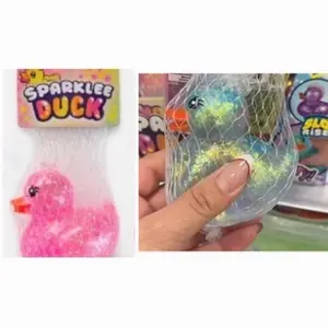 SPARKLEE DUCK GLITTER SQUISHY- ORB Curiosities - Squishies Sensory Viral Toy Stress Relief Fidget Ball Cube FIVE BELOW - DOUGH LIKE Sparkle Squeeze