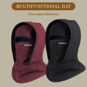 Outdoor Winter Thermal Fleece Hat, Windproof Neckband Cycling Mask, One-Piece Ski Head Cover for Cold Weather, Ideal for Skiing, Cycling & Outdoor Activities