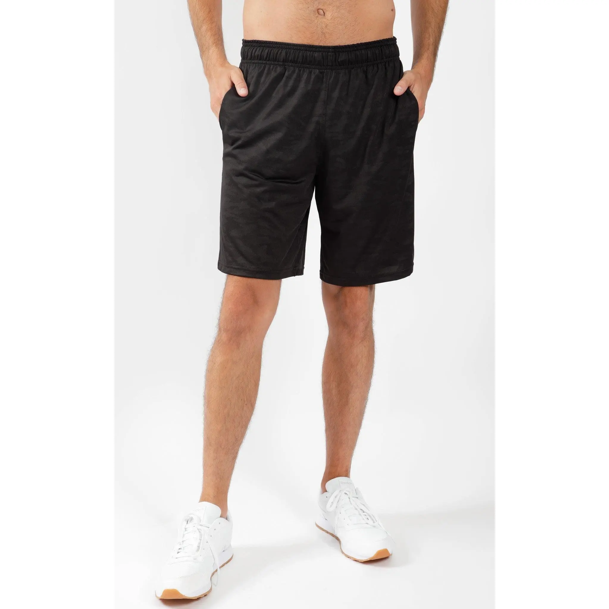 Men's Embossed Print Basketball Shorts
