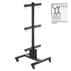 fathersdaygift  VEVOR Weight Plate Rack, Vertical Weight Plate Tree for 2-Inch Weight Plates, Standard Weight Plate Tree with Wheels, 1000 lbs Load Capacity Weight Storage Holder, Home Gym Barbell Rack Storage Stand