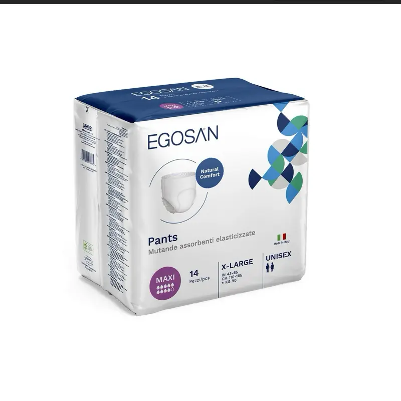 EGOSAN Maxi Incontinence Underwear Pull Up Style Lightweight Breathable Disposable X-Large Unisex 14 Pieces