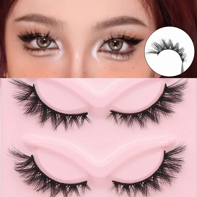 Multi‑Pair Fox Eye False Eyelashes Wispy Spiky Winged Lashes Daily & Party Eye Makeup