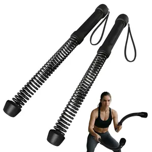 Weighted Cordless Battle Ropes 2PCS – New Upgrade Quiet Ropeless Training Rope Fitness Equipment for Home Gym, Strength Training & HIIT Workouts, No-Jump Full-Body Exercise, Portable Indoor Workout Gear for Men & Women