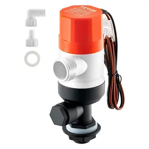 VEVOR Livewell Pump for Boat, 12V 800 GPH Straight Livewell Aerator Pump with Dual Inlet, ABA Housing Detachable Motor Cartridge, Corrosion - Resistant Livewell/Baitwell Pump for Freshwater SaltwaterVEVOR Super Brand Day