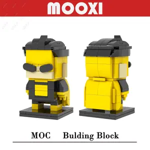 MOOXI MOC Brickheadzed Invincible Heroes Collection Building Blocks Set Mark Figures Bricks DIY Toys For Adult Models Kids Gifts