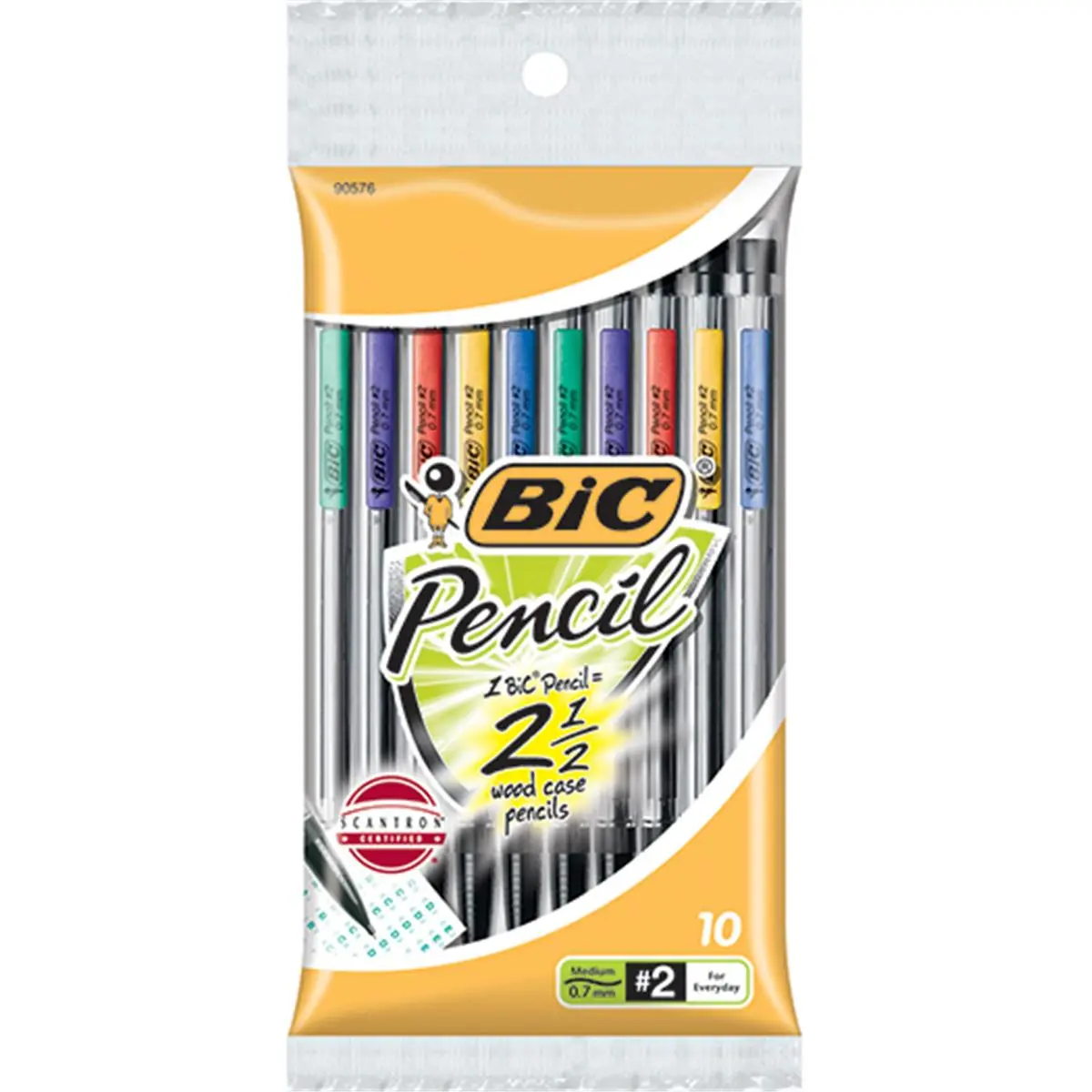 BIC Mechanical Pencils Set - 10-Pack 0.7mm Lead Writing Tools for Office Stationery Needs