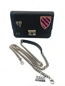 Pre-owned Dior black Miss sticker badge envelope shoulder bag 21 * 13 * 7cm th260411036