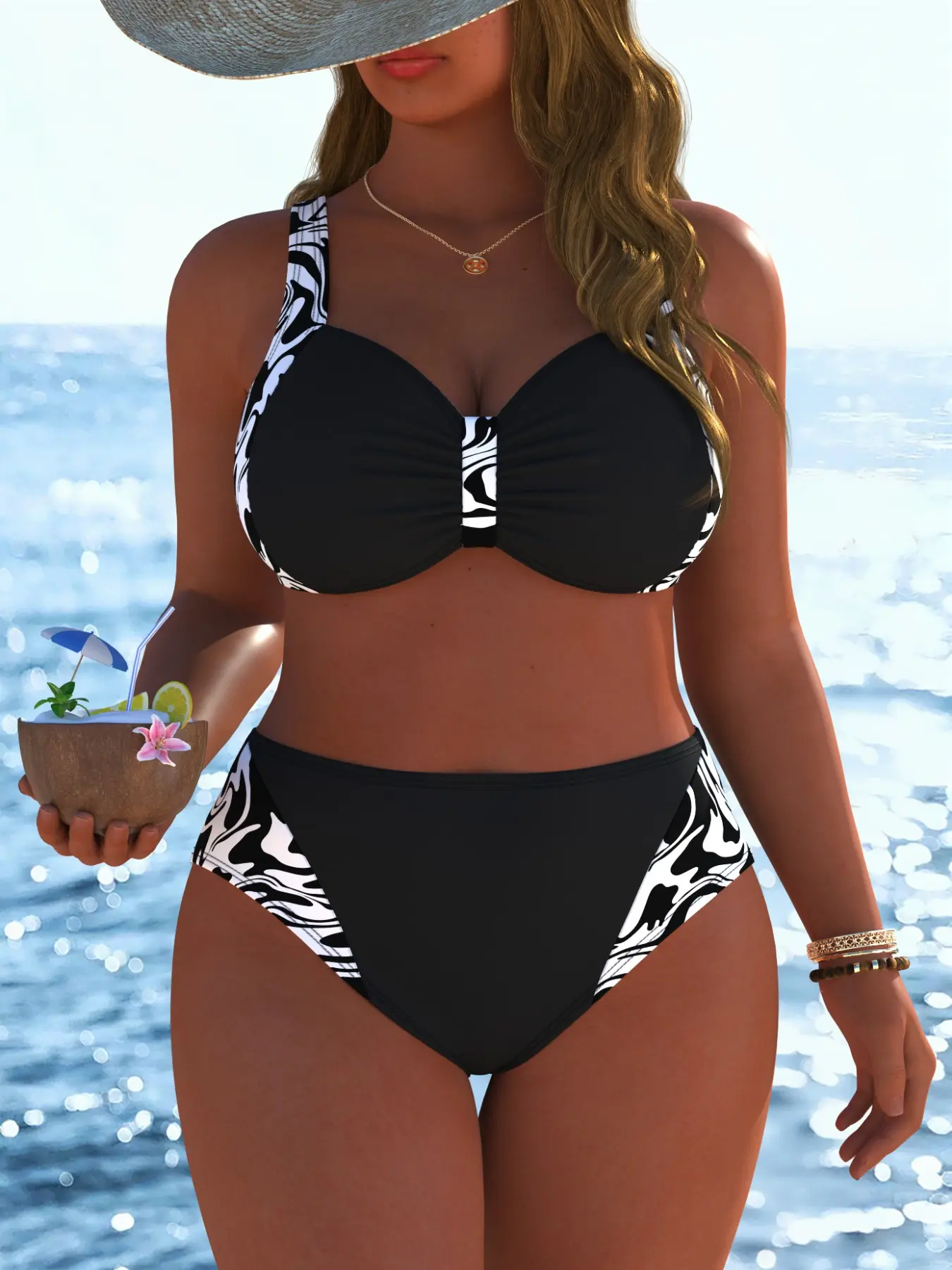 New Arrival Women's Plus swimwear swim dress for women summer beach vacation travel Sexy Trendy two piece Bikini sets Summer Swimsuits Best Selling