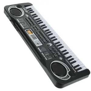 STOBOK 61-Key Portable Digital Piano Keyboard Set - Multifunction Electronic Piano with Microphone, Ideal Gift for Music Beginners