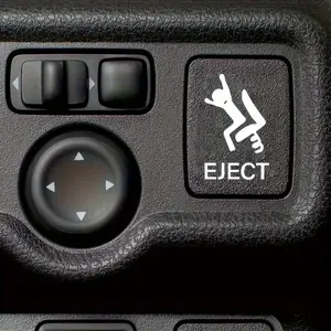 2 Pieces of Car Stickers, Pop-up Passenger Button Stickers, Fun Vehicle Vinyl Stickers, Blank Button Labels Suitable for Any Brand or Model - The Perfect Gift for Car Enthusiasts, Car Stickers, Funny Car Stickers, Vehicle Car Stickers, Sticker For Cars