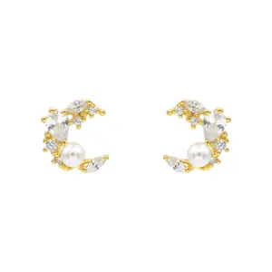 Twinkling Moon Earrings