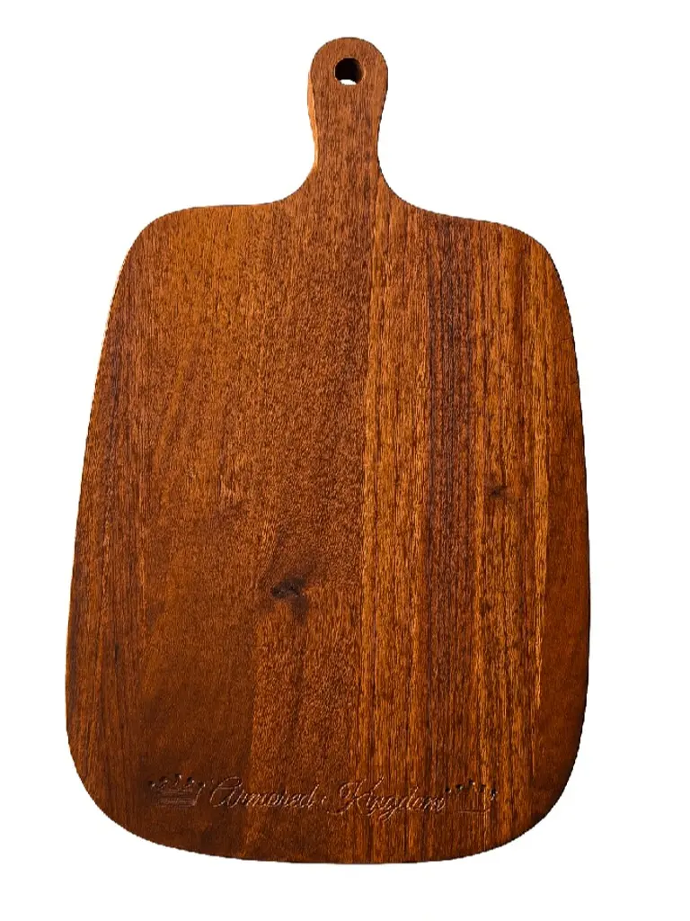 The Armored Kingdom Signature Engraved American Walnut Chopping Board - 100% Sustainable Wood, Handmade, Hand-Finished, Durable, Reversible, Odor-Resistant, Easy-to-Clean, Knife-Friendly, Oil-Ready Healthy Meal Prep Kitchen Essential, Cutting Board, Engra