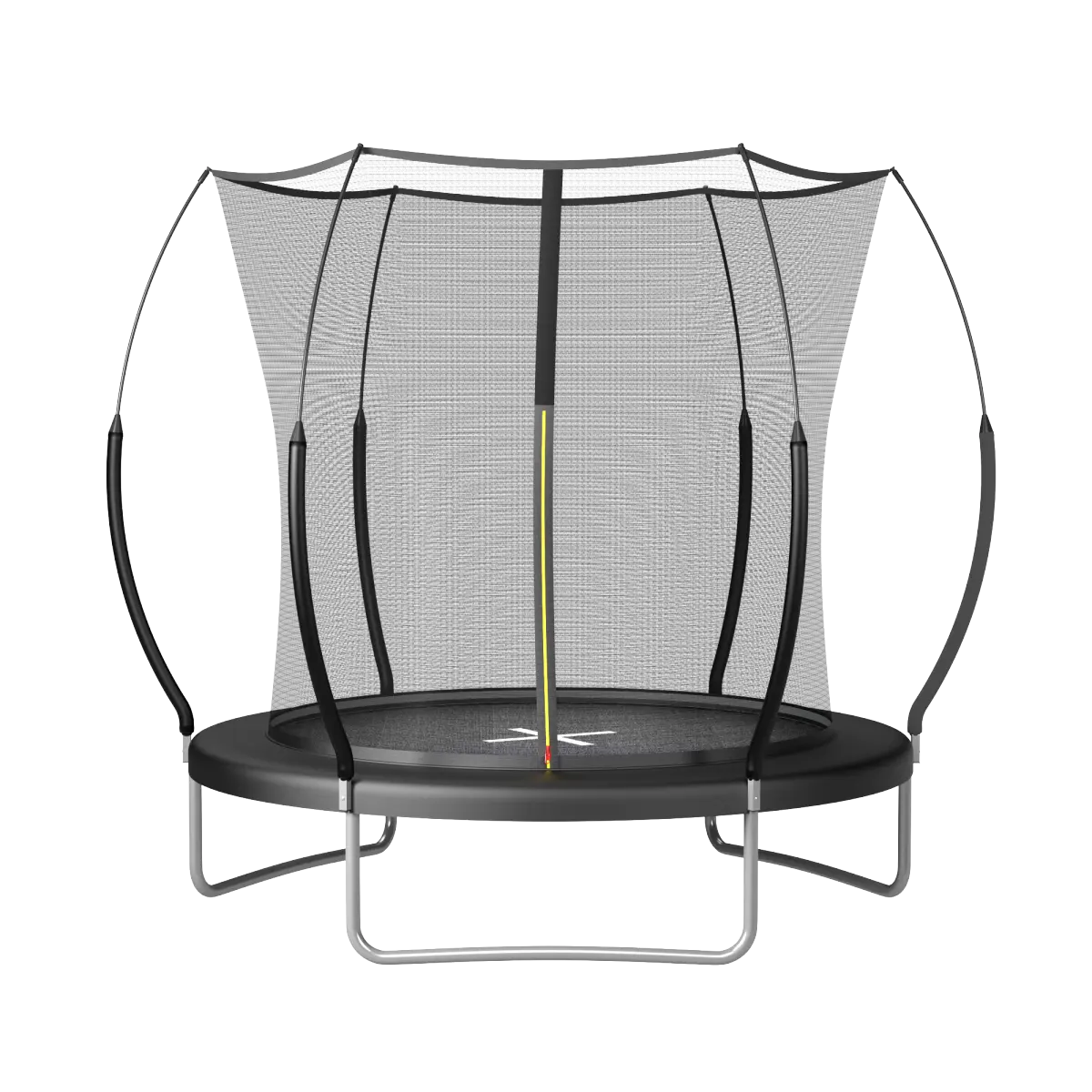 6FT No-Gap Springfree Trampoline for Kids, High-Bounce Outdoor Trampolines with Silent Bounce Bungee Cords, Fiberglass Support Poles, Abrasion-Resistant PVC-Polypropylene Pad, 5000-Hour UV Test, Double-Layer PVC Mesh Safety Design, Flexible Fiberglass Net