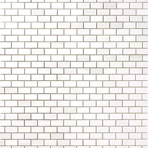 Bianco Dolomite Marble 12x12 Mini Brick Mosaic Polished/Honed Sample