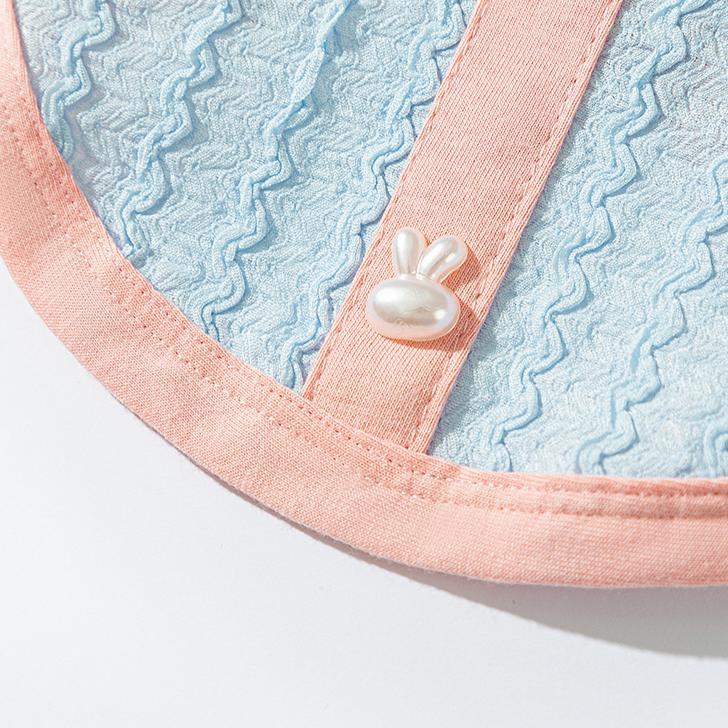 Pet Clothes Dog Cat T-Shirt Polo Shirt sleeveless Cute Costume Breathable Bow With Leash Ring D00039