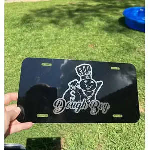 Dough Boy Custom License Plate, Personalized Car Plate for Cars, Truck Accessories, 12"x6" Aluminum Vehicle Plaque with 4 Holes for Installation