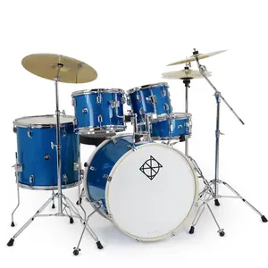 Dixon Spark 5pc Drum Set Ocean Blue Sparkle Complete Outfit