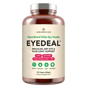 AMANDEAN EYEDEAL® Eye Vitamins with Lutein & Zeaxanthin + Vegan Algal Omega-3