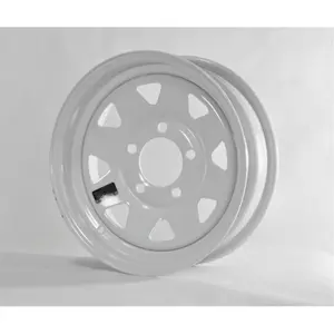 212 MAIN Americana AMW-20421 White 15x5 Spoke Rims - 5 Lug on 4.5 in. Wheel