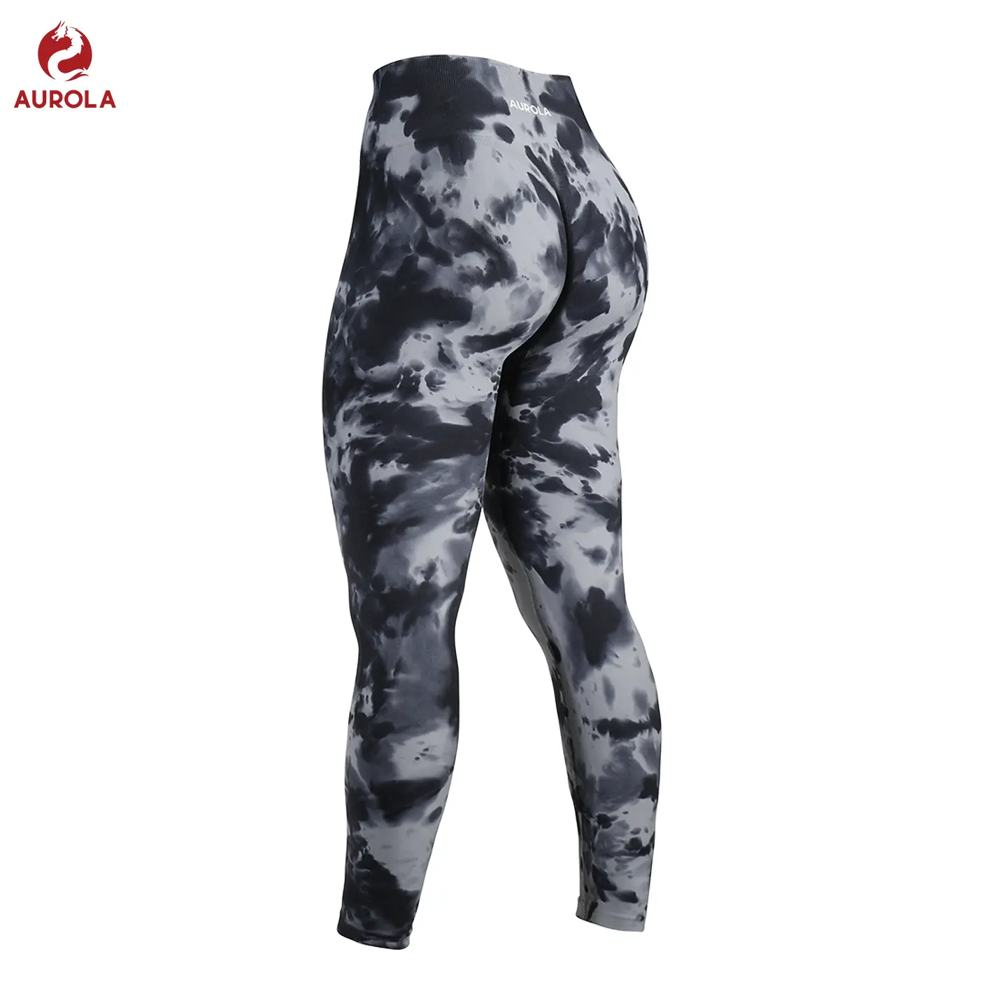 AUROLA Dream Tie Dye Workout Leggings for Women ,High Waist Seamless Scrunch Athletic Running Gym Fitness Active Tie Dye Pants summerwins