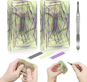 2PCS Picky Pad - Skin Picking Fidget Toy for Dermatillomania & Trichotillomania, Sensory Pick Pad for Autism & Stress Relief, Silicone Picking Pad