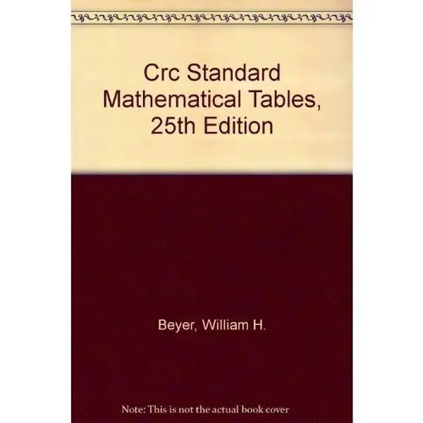 USED-Crc Standard Mathematical Tables, 25th Edition by William H. Beyer (Hardcover)