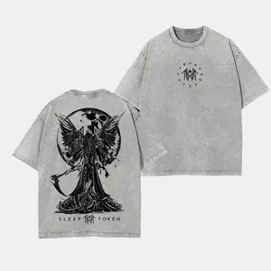 Limited Sleep Token North Merch Double Side Take Me Back To Eden, Oversize Rock Band Heavy Metal Cotton Washed Tshirt, Gift For Rock Music Lovers