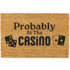 Probably at the casino Doormat, Welcome Mat, Funny Door mat