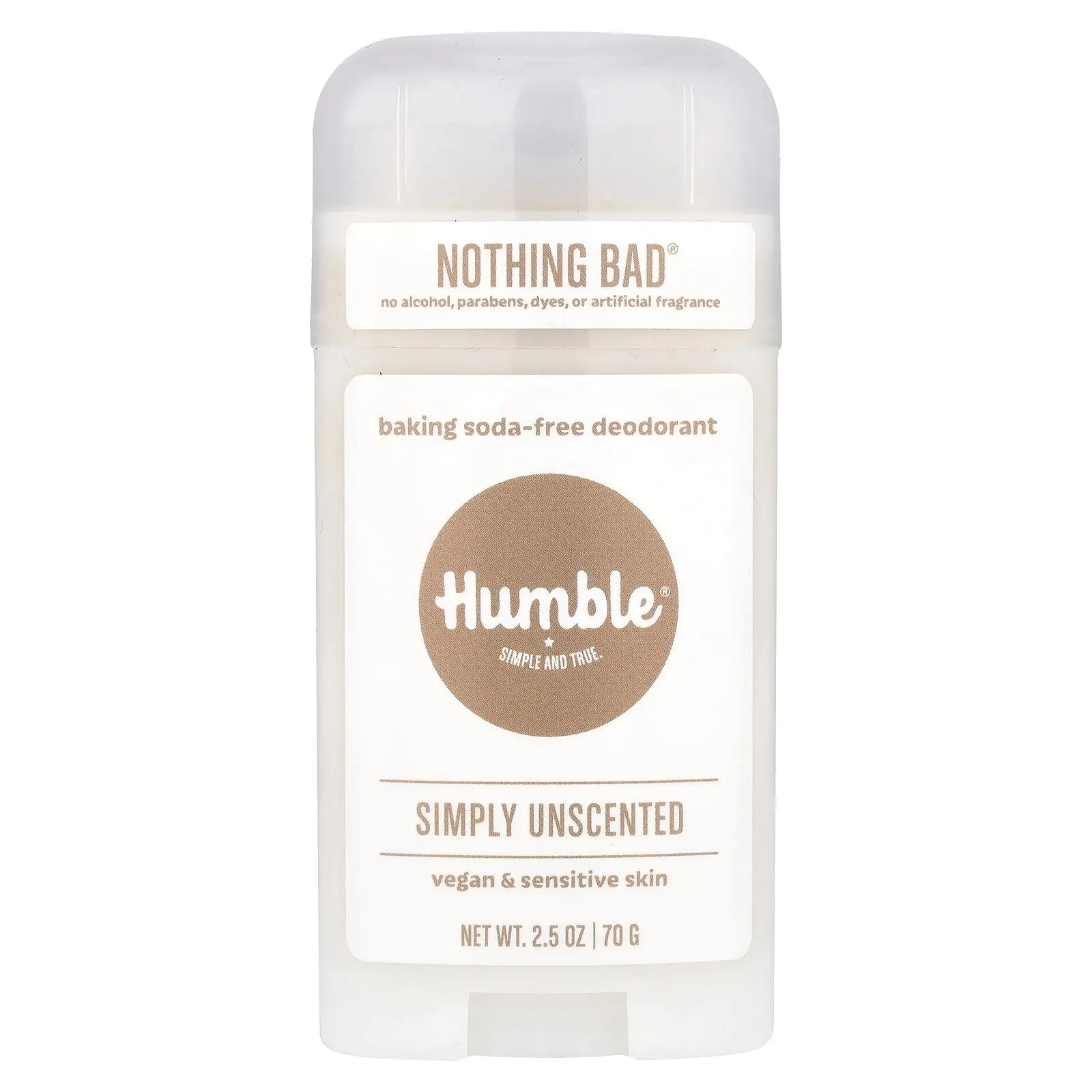 Humble Brands Baking Soda-Free Deodorant, Simply Unscented, 2.5 oz (70 g) Humble Brands Baking Soda-Free Deodorant, Simply Unscented, 2.5 oz (70 g)