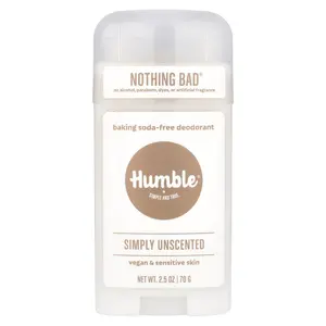 Humble Brands Baking Soda-Free Deodorant, Simply Unscented, 2.5 oz (70 g)