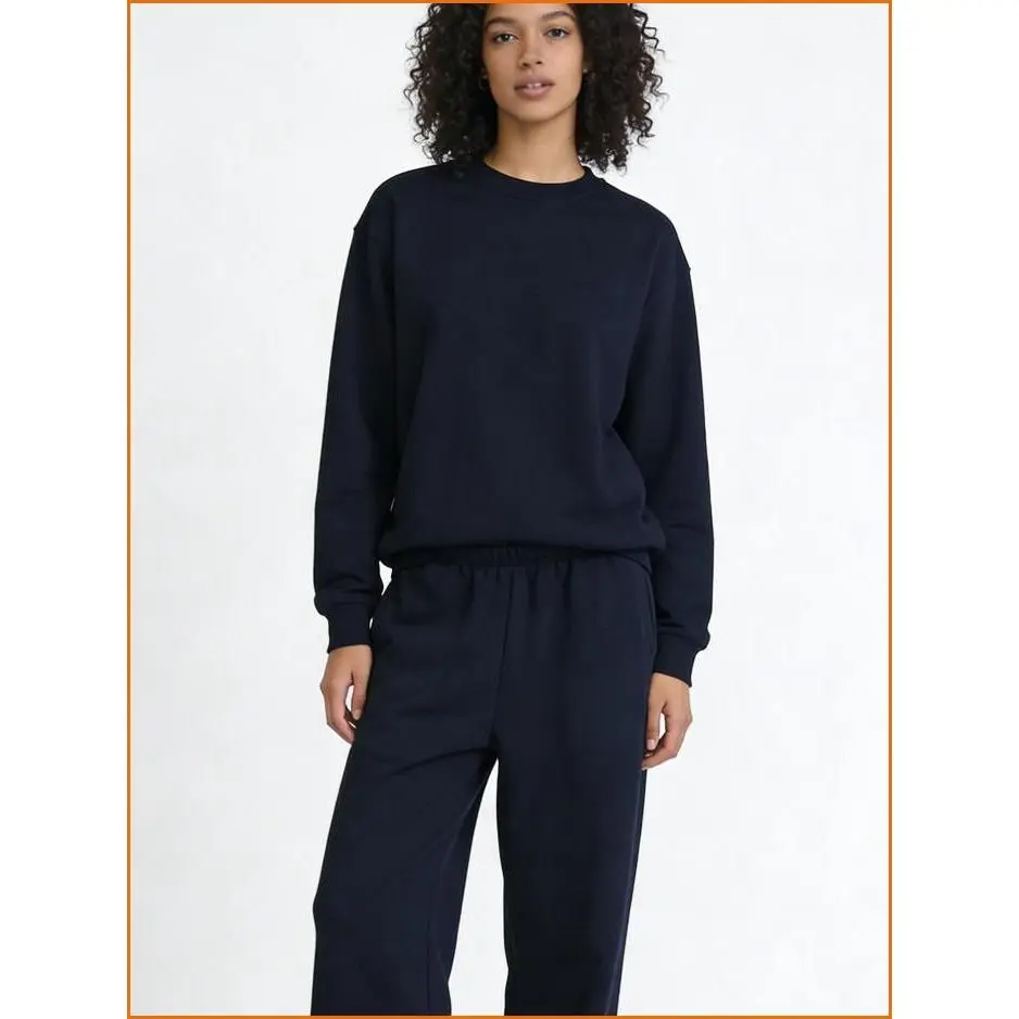 Odyssey Long Sleeve 2-Piece Crew Neck Sweater Set - Soft Material, Fashionable Design, Casual Elegance, Easy Home-to-Outdoor Everyday Sports Clothing