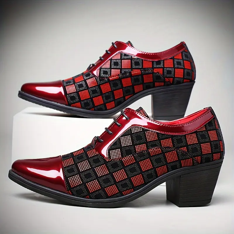 Men's Business Casual Shoes Versatile High Heels