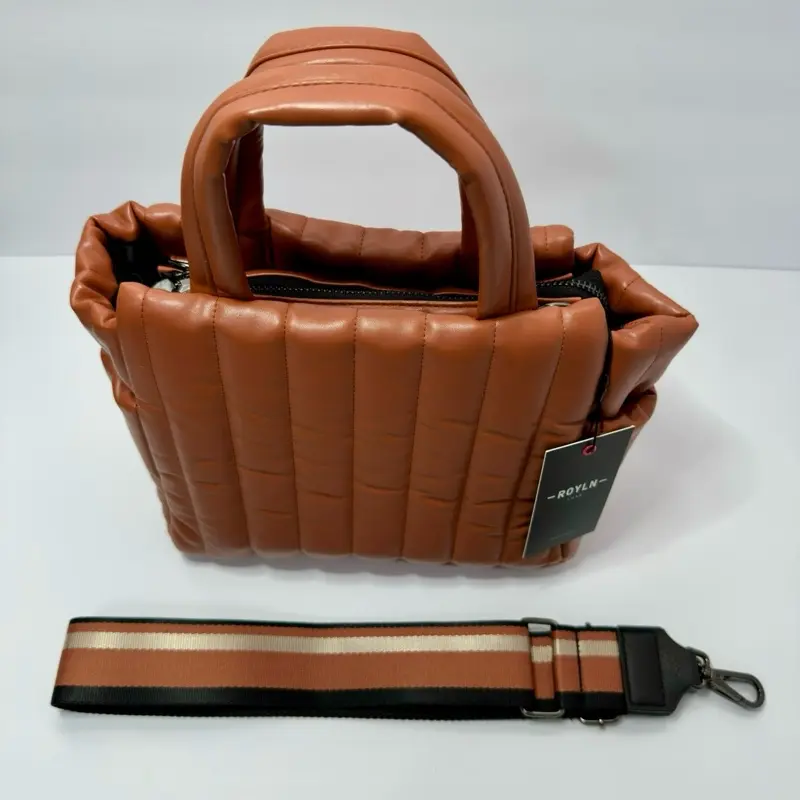 Think Royln Luxe Saddle Tote, NYC Designer Bag - Brand New, Sealed