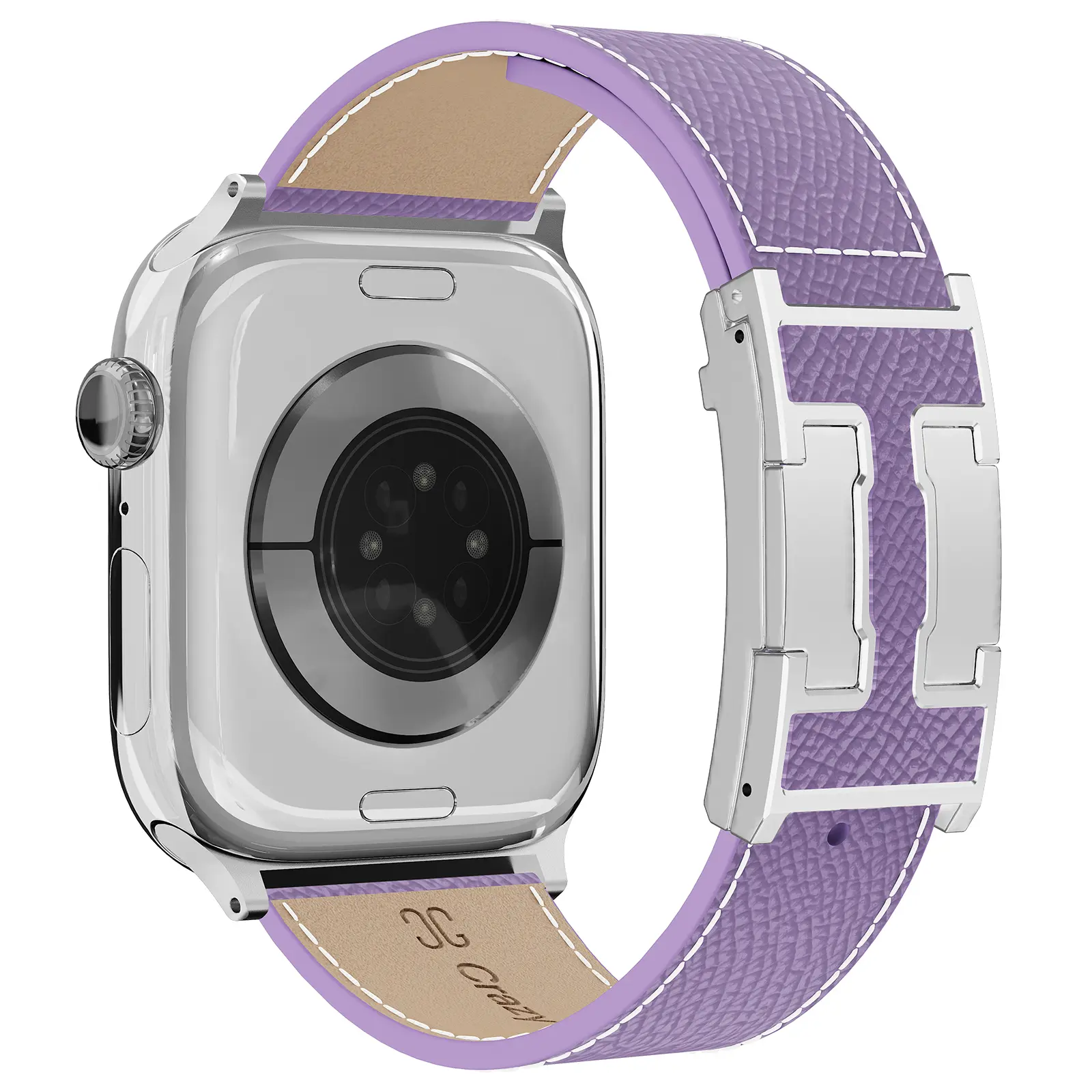 Purple Band+Silver Buckle